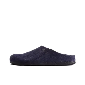 Birkenstock Zermatt Shearling Clog Wool Felt Dark Blue