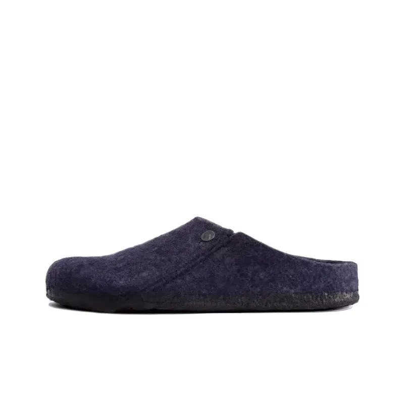 Birkenstock Zermatt Shearling Clog Wool Felt Dark Blue-0