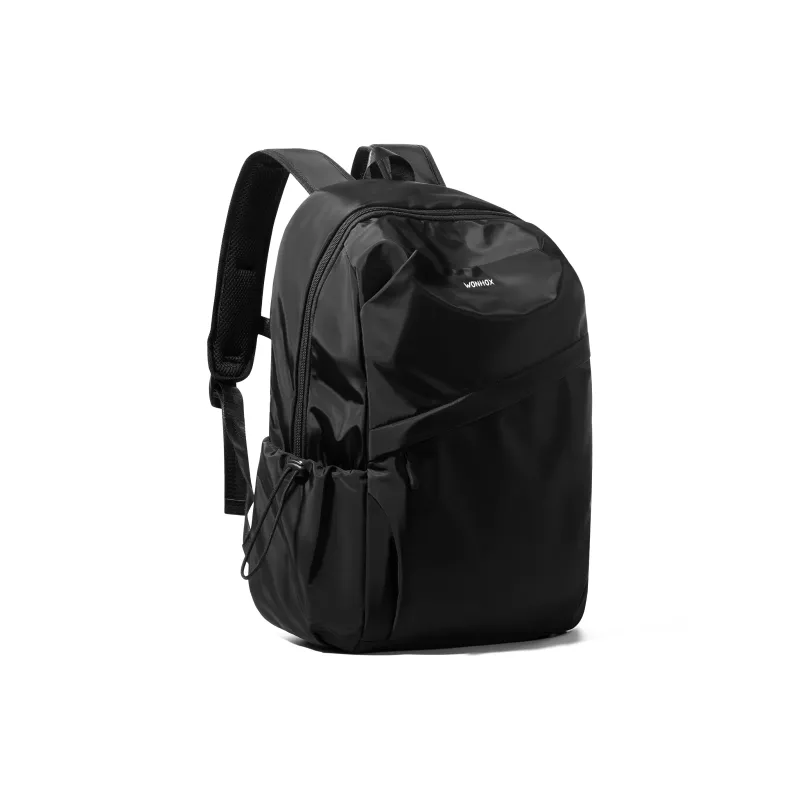 WONHOX Fabric Backpack Computer Backpack Travel Bag Backpack Regular Unisex Black-11