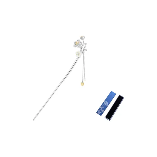 KINGFOCUS Copper Hairpins Women's Silver