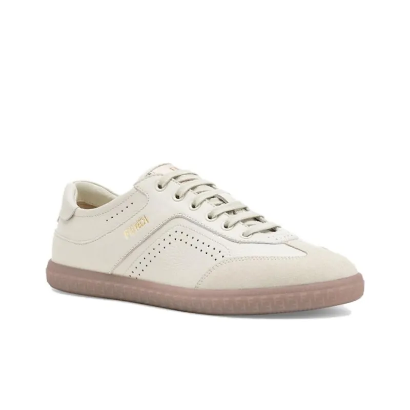 FENDI Low Top Skateboard Shoes Women's White-2