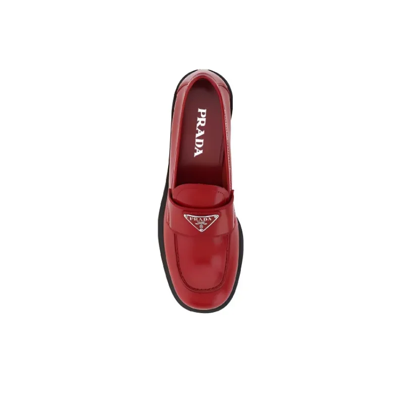 PRADA Loafers Women's Red-3