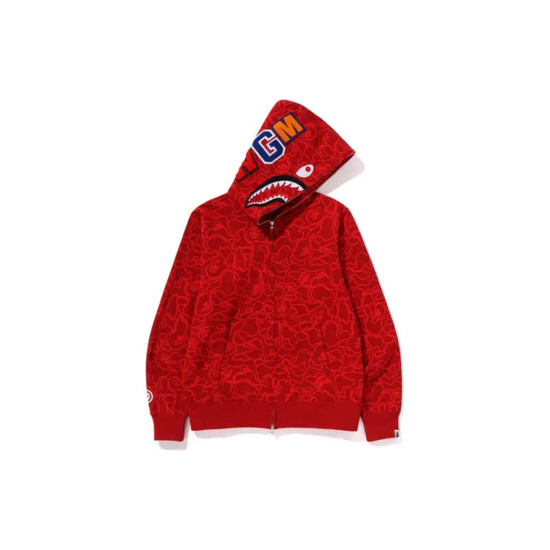 A BATHING APE Sweatshirts Men Red RDX-1