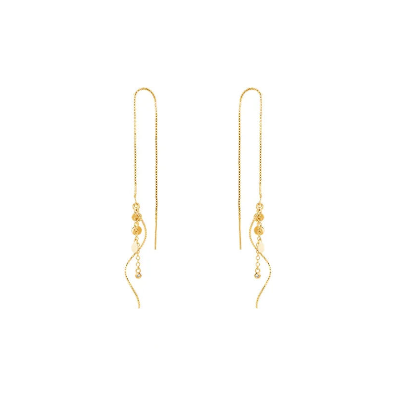 Beauty 925 Sterling Silver Drop Earrings Women's-4