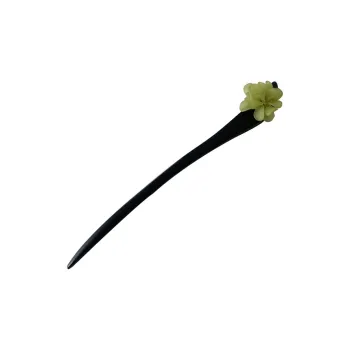 Kelanxi Wooden/Resin Hairpins Women's Green/Black