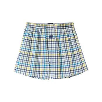 JOCKEY Underpants Men's 1 Pack Yellow Blue Plaid