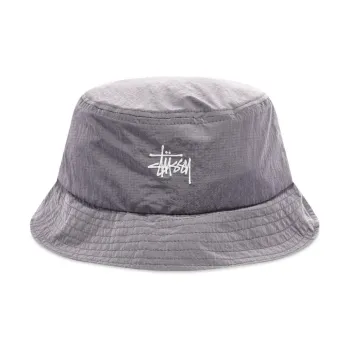 Stussy Nylon Bucket Hats Men's Gray