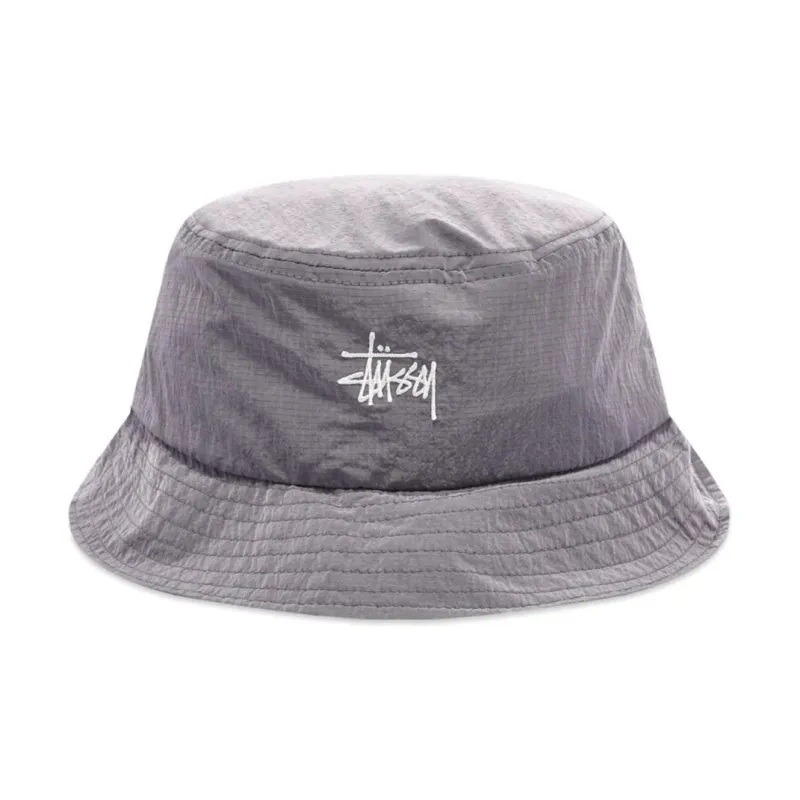 Stussy Nylon Bucket Hats Men's Gray-0