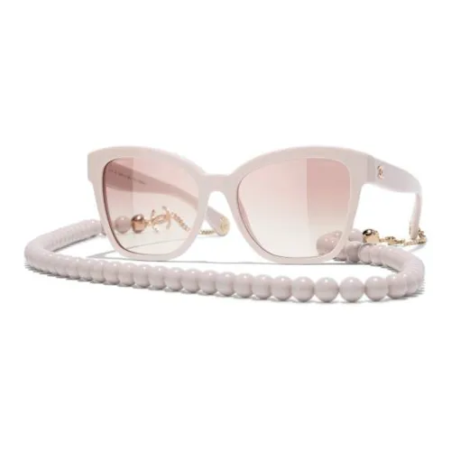 CHANEL Sunglasses Women's Light Pink