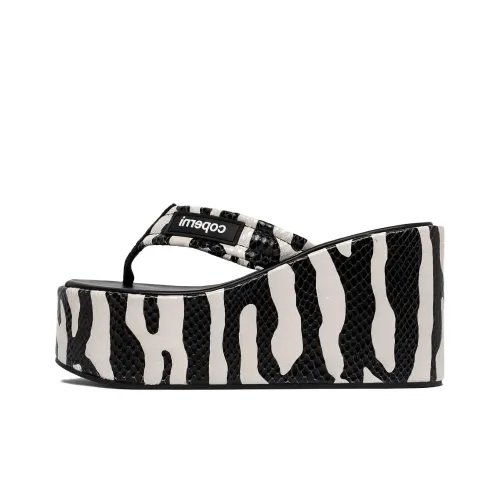 COPERNI Zebra-print 100mm Wedge Sandals