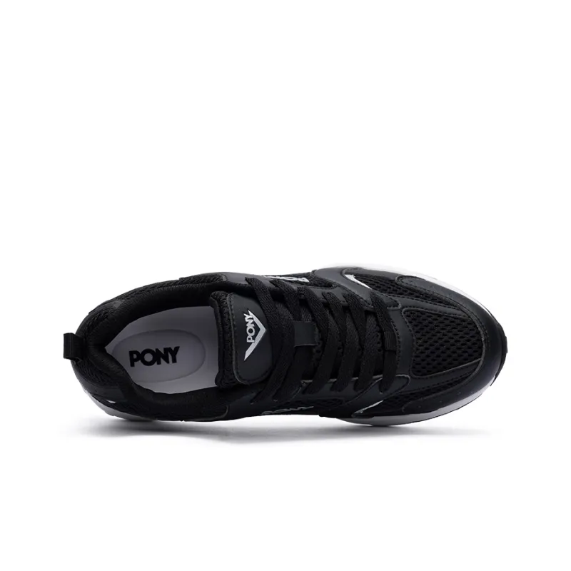 PONY Cushioning Breathable Low Top P RUNTECH Running Shoes Unisex Black-2