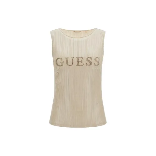 GUESS Tank Tops Women's Light Coffee