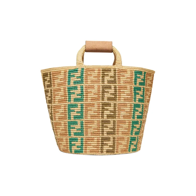 FENDI Raffia Bucket Bags Handbags Men's Multicolor-0