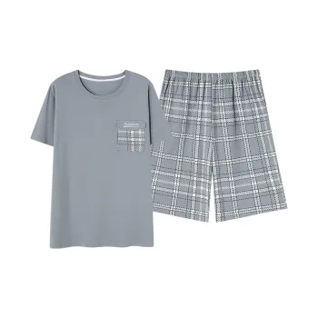 Follow The United States Pajama Set Men's Gray