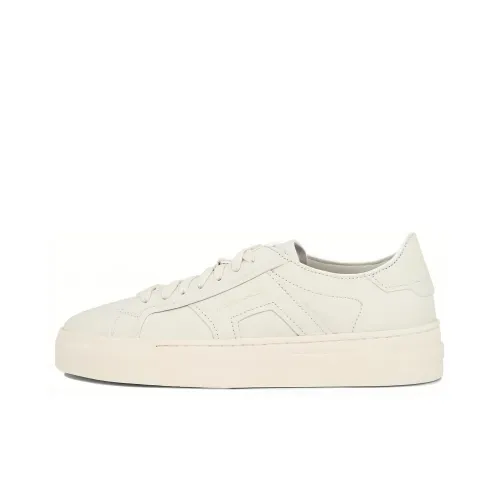 Santoni Panelled Leather Sneakers