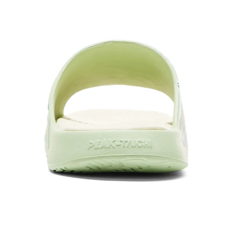 PEAK Guochuang Series Rubber Sole Quiet Slide Slippers Men's Pea Sprout Green-3
