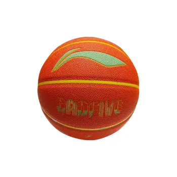 LiNing Moisture Absorbing Leather Basketball Orange Size 7 Training