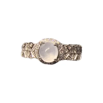 Viola Ice Glutinous Jadeite Rings Women's