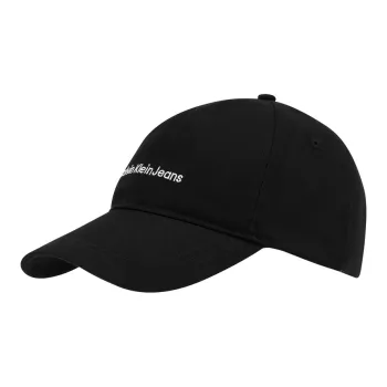 CALVIN KLEIN Cotton Baseball Caps Unisex Space Black