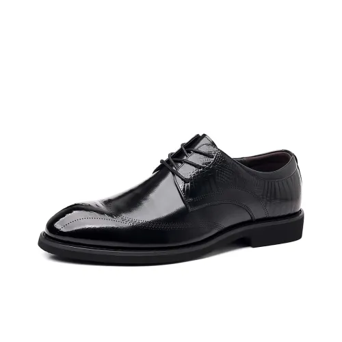 DOUBLE STAR 88 Dress Shoes Men Low-Top Black