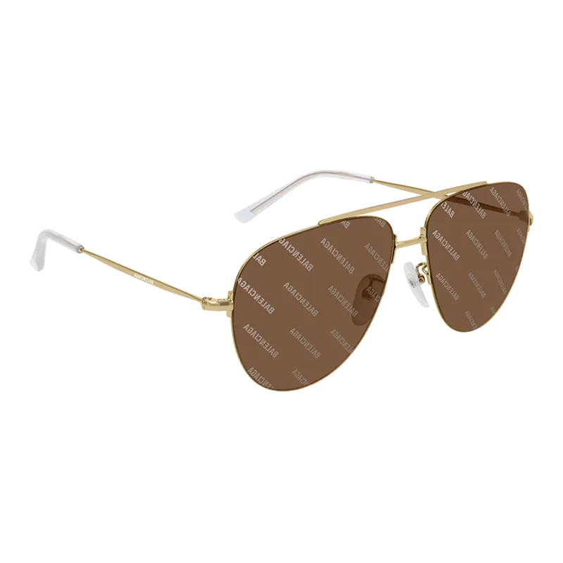 Balenciaga   Aviator Sunglasses Unisex Gold-1
