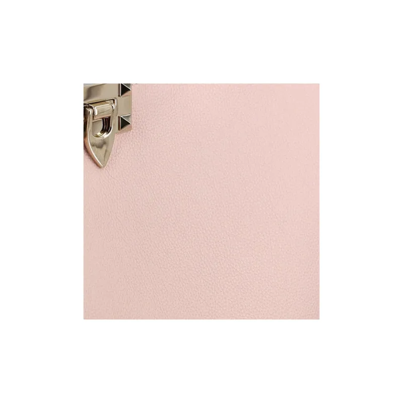 Valentino Calfskin Tote Bag Shopping Bag Handbag Women's Pink-3