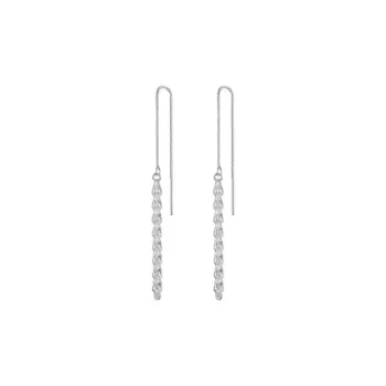 CHIC ZONE 925 Sterling Silver Drop Earrings Women's