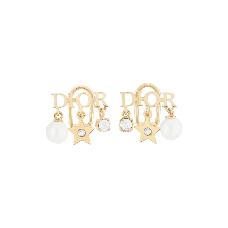 DIOR 925 Sterling Silver Clip On Earrings Unisex-0