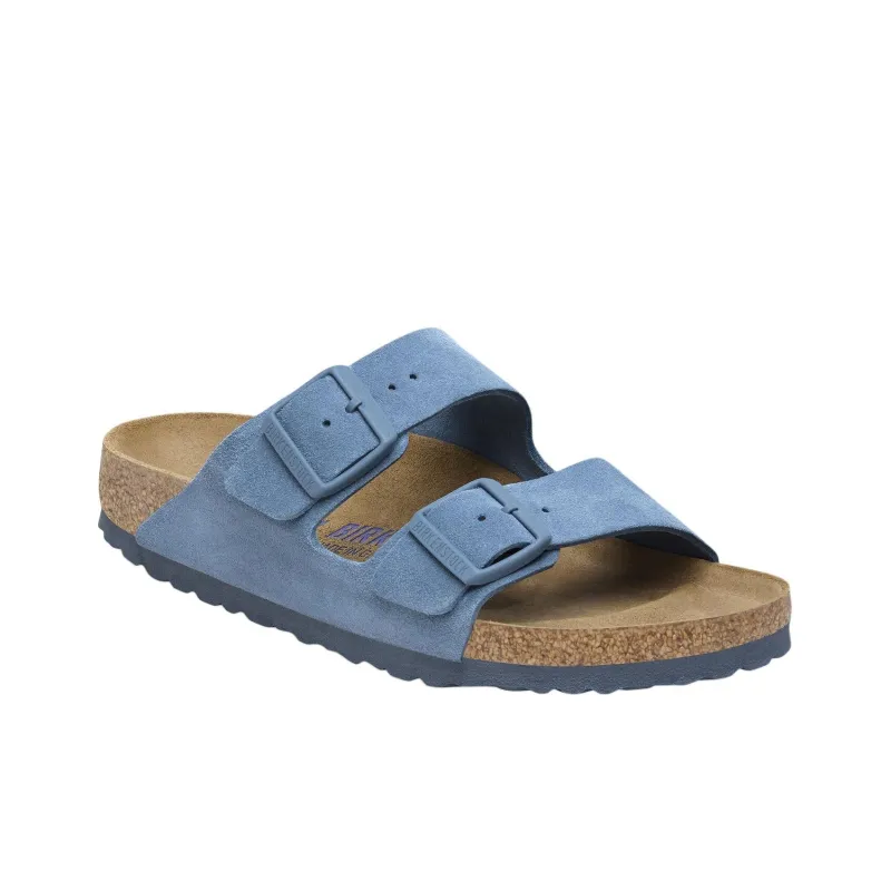 Birkenstock Arizona Soft Footbed Suede Leather Sandals 'Elemental Blue'-1