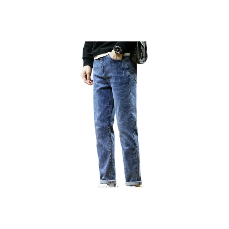 JEANSWEST Workwear Versatile Slimming Straight Fit Casual Spring And Summer Men's Dark Blue-0