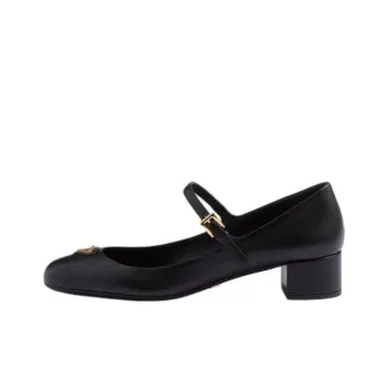 PRADA Chunky Heel Mary Jane Shoes 3.5cm Women's Black