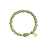 Auspicious and Prosperous Double Blessing Bracelets [Green Gourd]