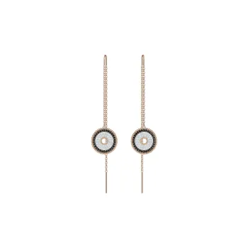 Swarovski Lollypop Metal Drop Earrings Women's Rose Gold