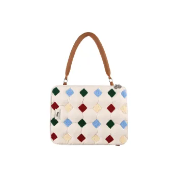 Tagi. Polyester One Shoulder Handbag Medium Size Women's Square