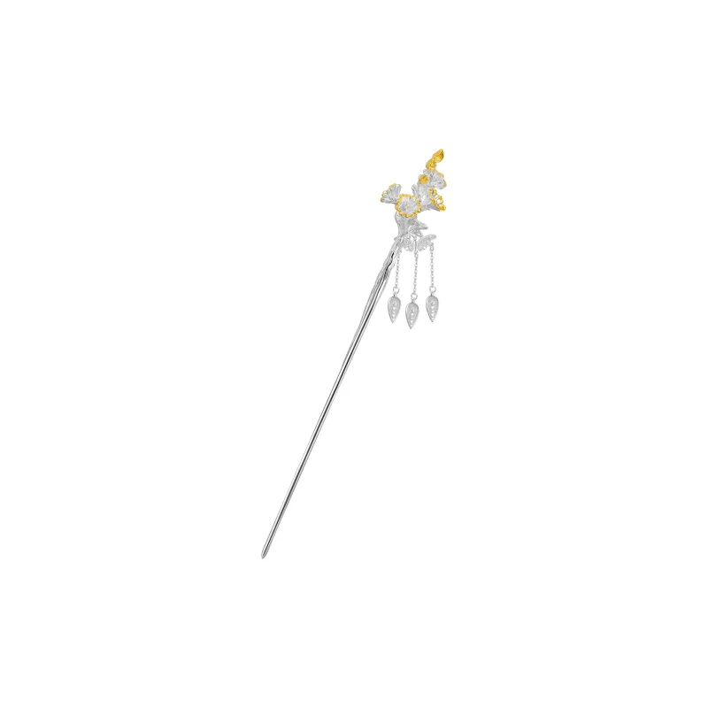 Hurry That Year 925 Sterling Silver Hairpins Women's-6