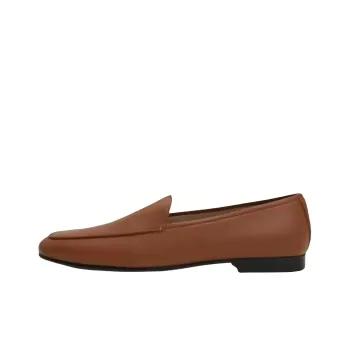 12 STOREEZ Grained texture Leather Loafers Women's
