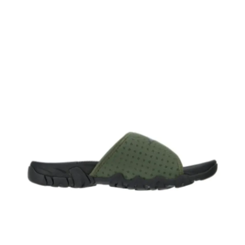 Mizuno Grip Slide Slide Slippers Unisex Black Green-1