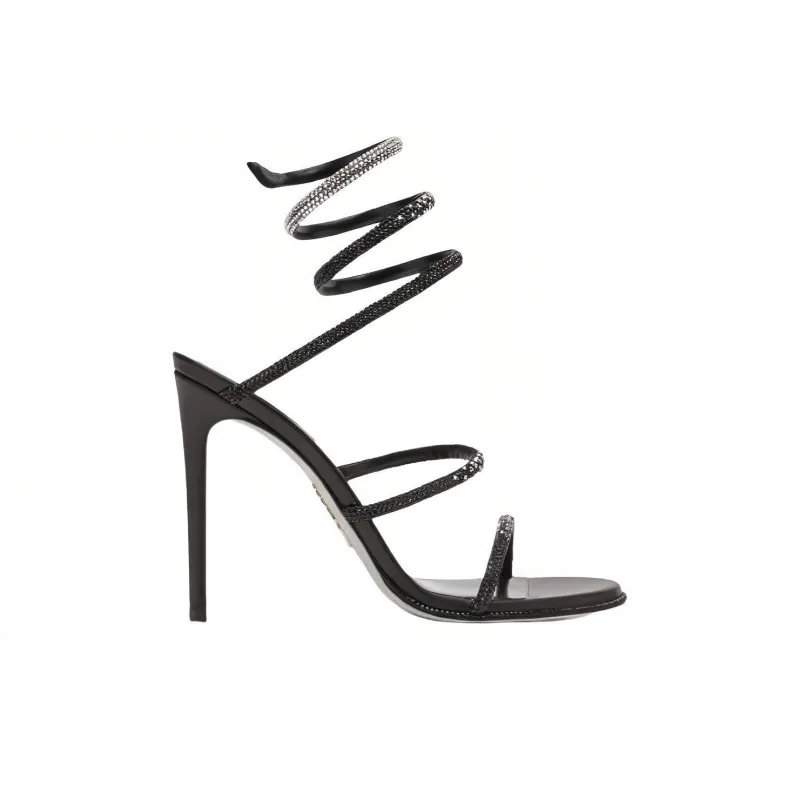 René Caovilla Cleo Satin Sandals-1