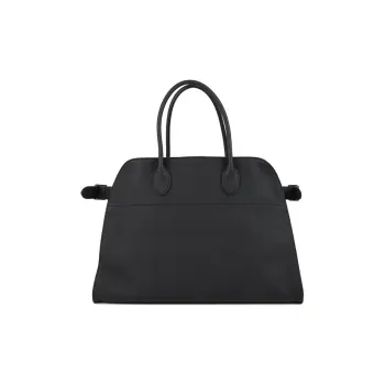 THE ROW Margau Matte Grained Calfskin Tote Bag Shopping Bag Handbag Regular Women's Black