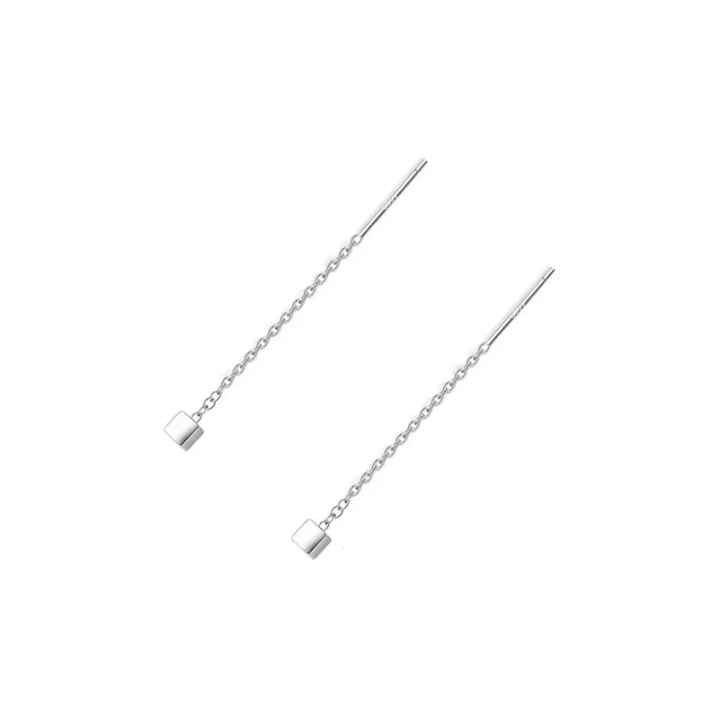 UTD S999 Silver Drop Earrings Women's-5