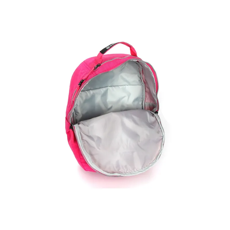 SUISSEWIN Polyester Students' Laptop Backpack Regular Unisex Green/Black/Rose Red-17