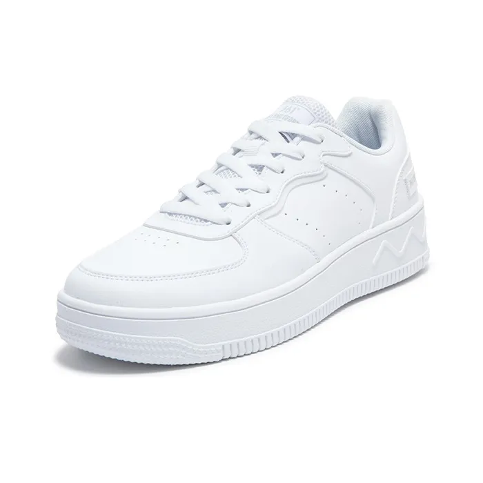 361° Air Force One Anti Slip Wear Resistant Low Top Skateboard Shoes Women's White Gray-1