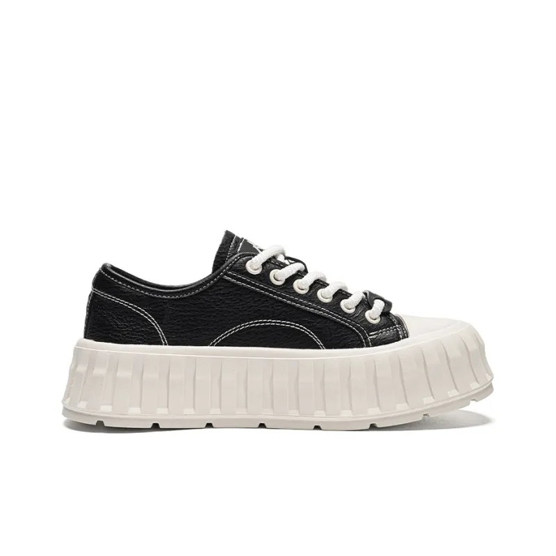 Kappa Anti Slip Wear Resistant Low Top Stylish Skateboarding Shoes Women's Black-1
