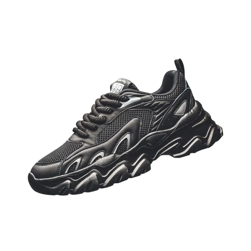 GONG NIU JU REN Anti-Slip Wear-Resistant Low-Top Chunky Sneakers Unisex-1