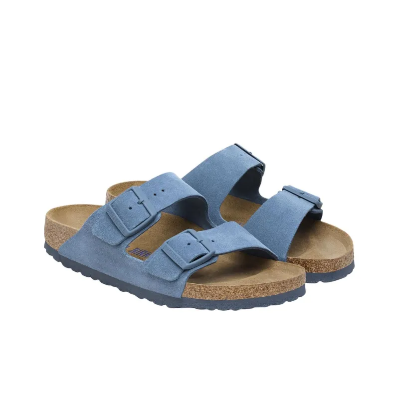 Birkenstock Arizona Soft Footbed Suede Leather Sandals 'Elemental Blue'-2