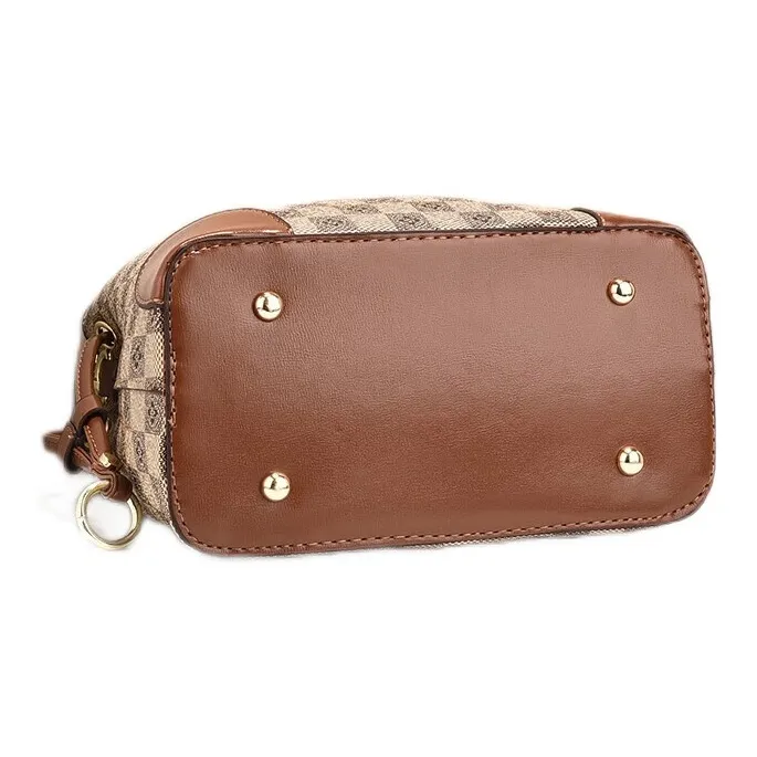 Weymond PU Shoulder Bag Crossbody Bag Handbags Medium Size Women's Coffee/Brown/Earth Yellow-8