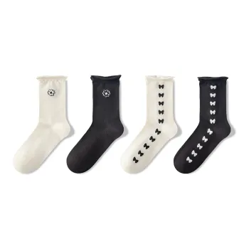 NAIER Mid Calf Socks Women's 4 Pack