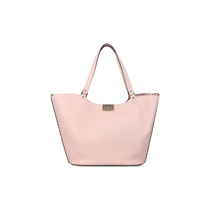 Valentino Calfskin Tote Bag Shopping Bag Handbag Women's Pink-2