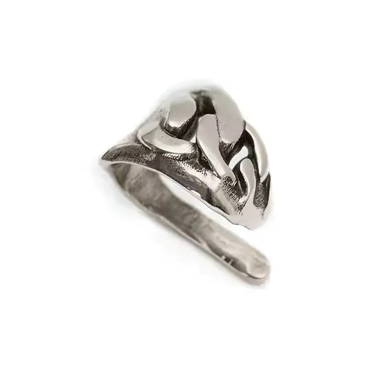 Alexander McQueen Brass Clip-On Earrings Men's Silver-2