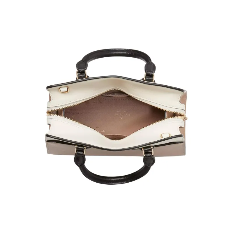 Kate Spade Saffiano Leather Handbag, Shoulder Bag, Crossbody Bag Trumpets Women's Hazelnut-3